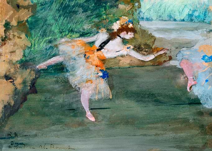 Dancer Onstage ca 1877