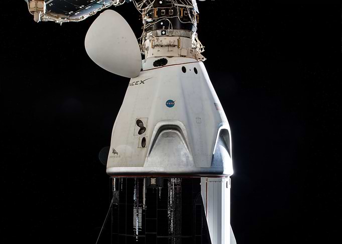 Dragon docked to ISS