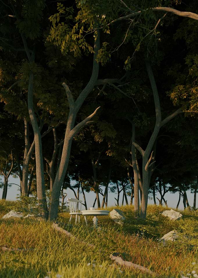 Coffee Time 3D Render
