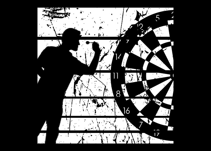 Dartboard Retro Darts