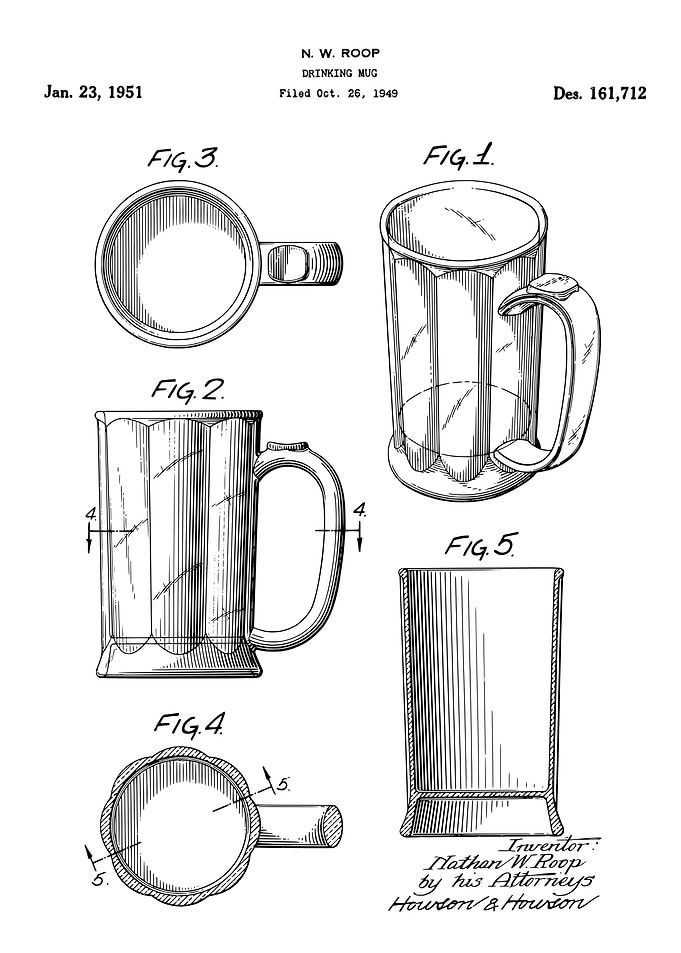 Drinking mug patent