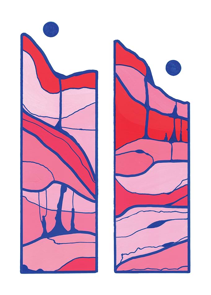 Minimal Red mountains