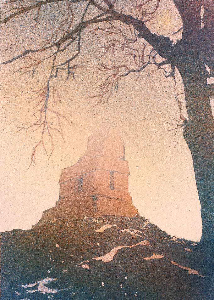 Mayan Temple Tikal artwork