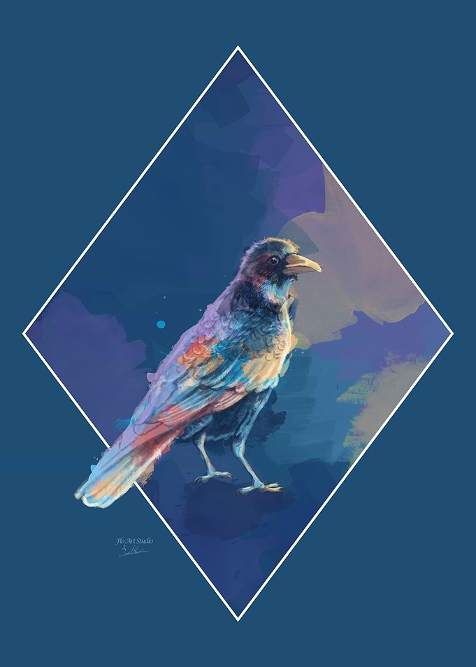 Iridescent Crow