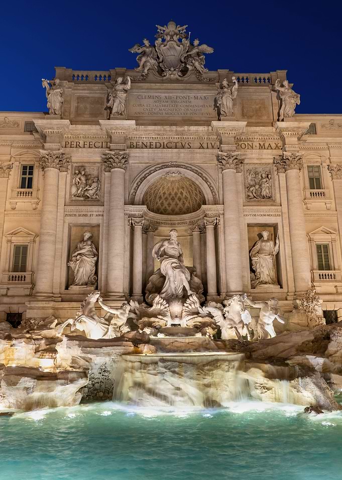 The Trevi Fountain In Rome