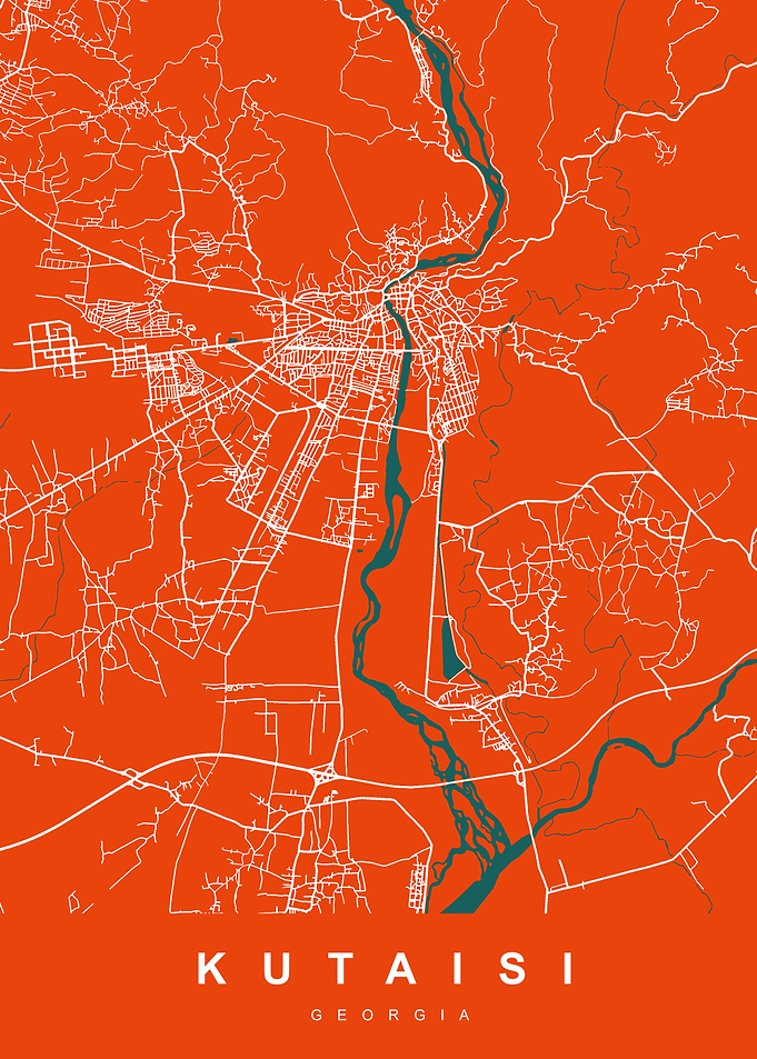 KUTAISI Map GEORGIA