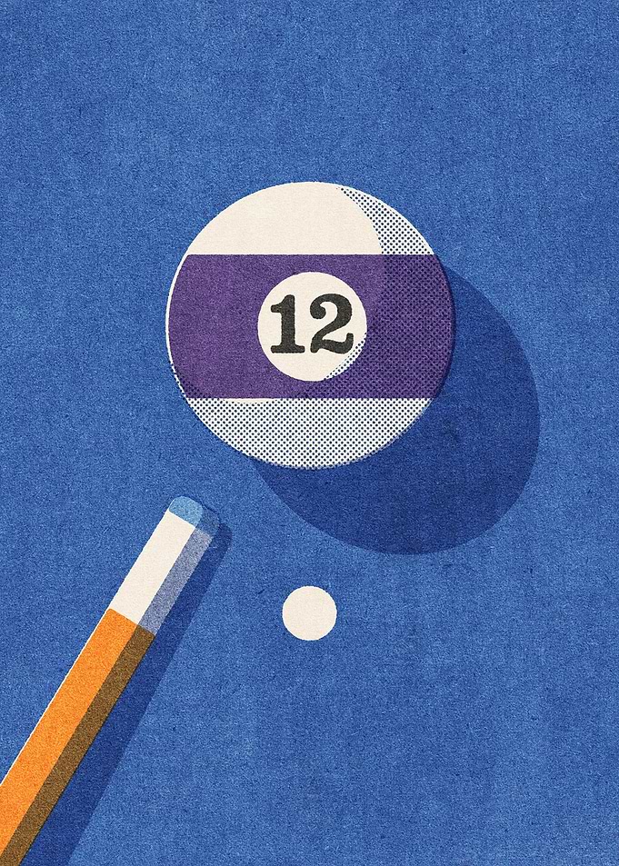 Billiards Ball 12 I