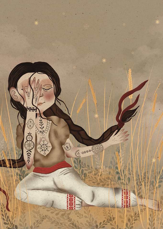 Girl in the Wheat field