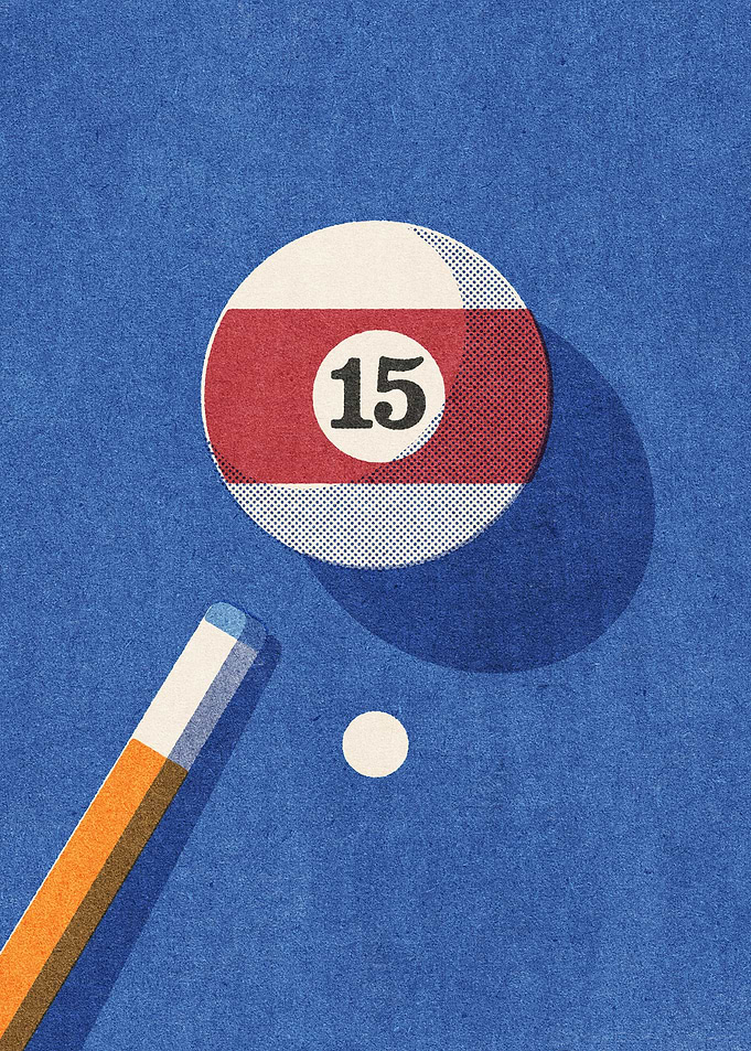 Billiards Ball 15 I