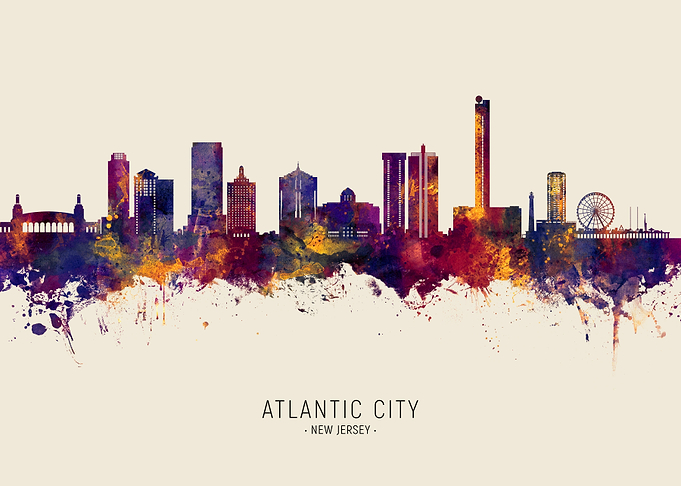 Atlantic City Skyline