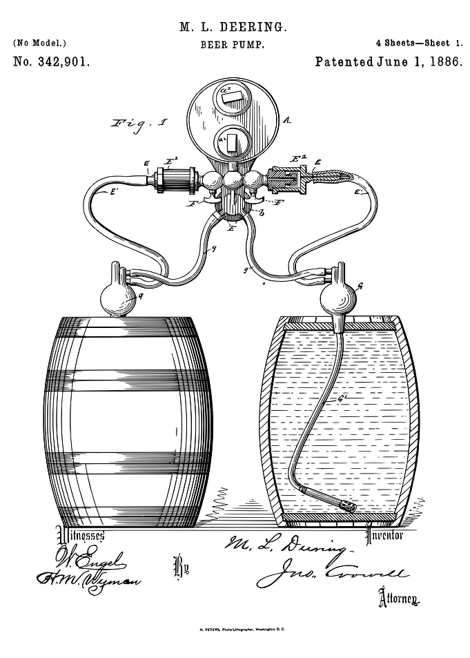 Beer pump patent
