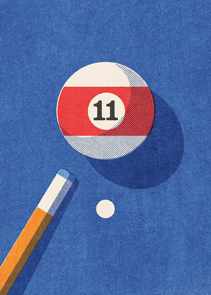 Billiards Ball 11 I