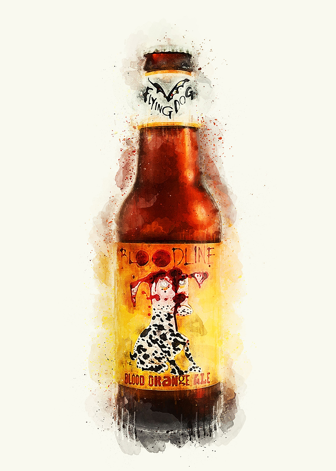 Vintage Beer Watercolor