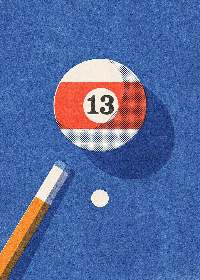 Billiards Ball 13 I