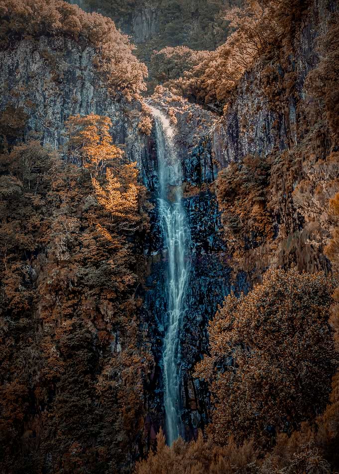Risco waterfall in Madeira