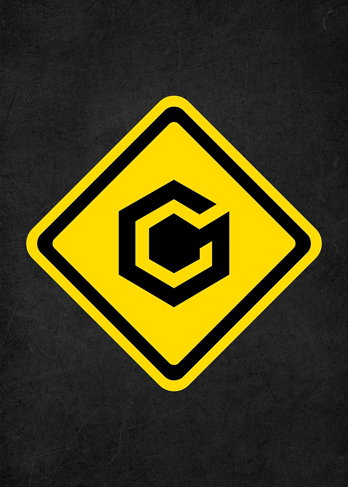 road sign warning