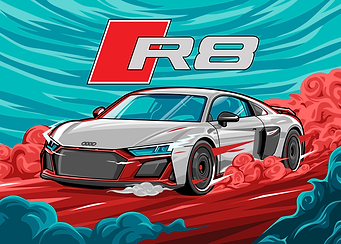 Audi R8 car posters