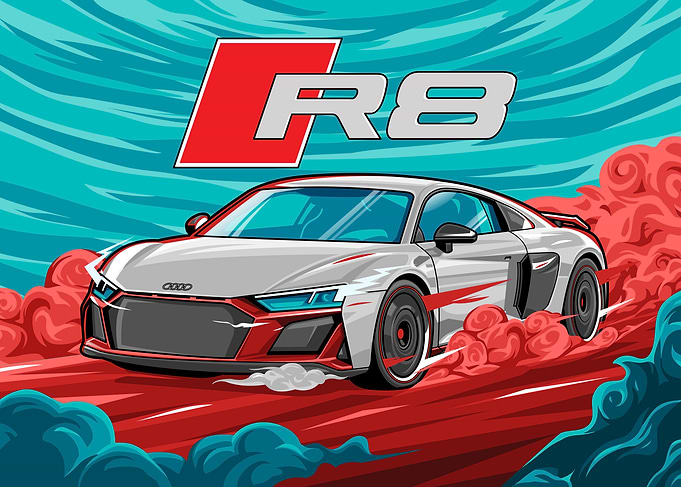 Audi R8 car posters