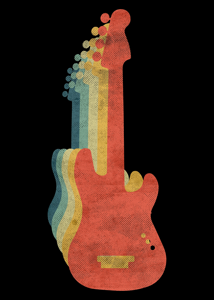 Bass Guitar Electric Retro
