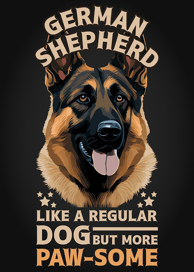 Funny German Shepherd