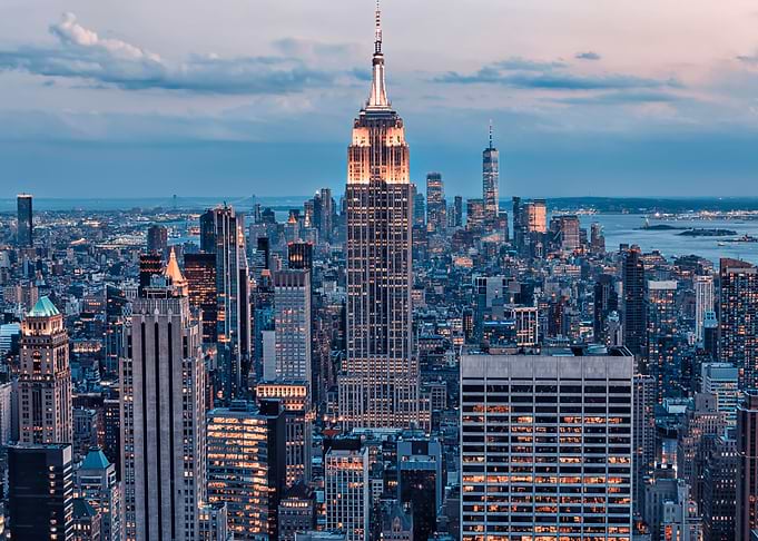 Manhattan At Dusk