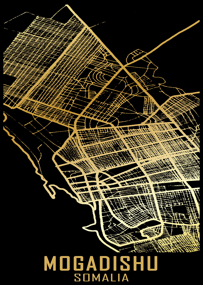 Mogadishu Somalia City Map