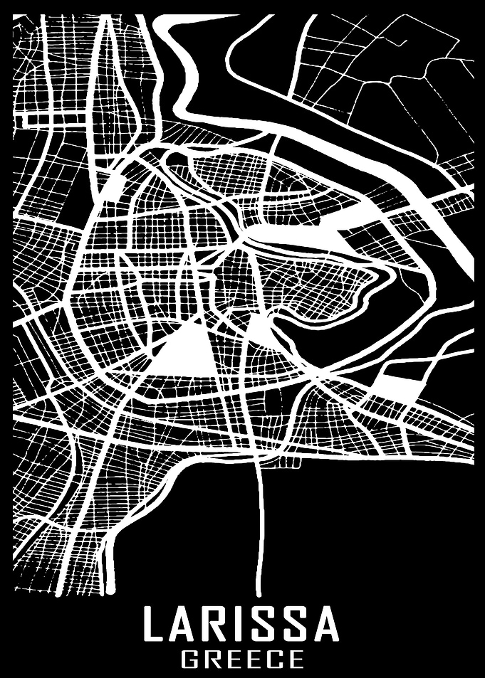 Larissa Greece City Map