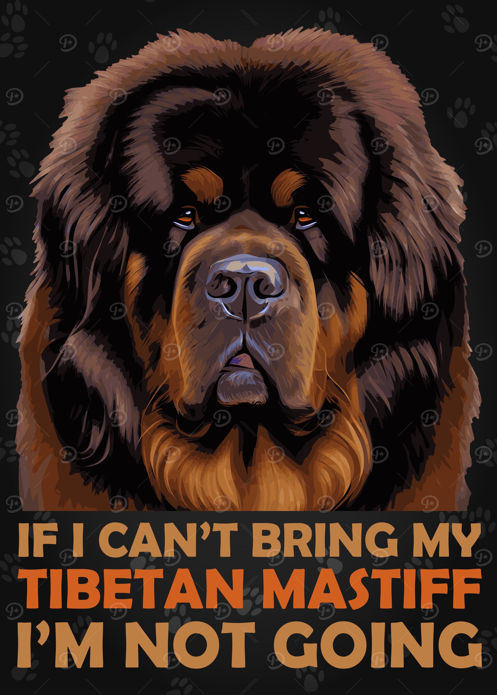 Funny Tibetan Mastiff