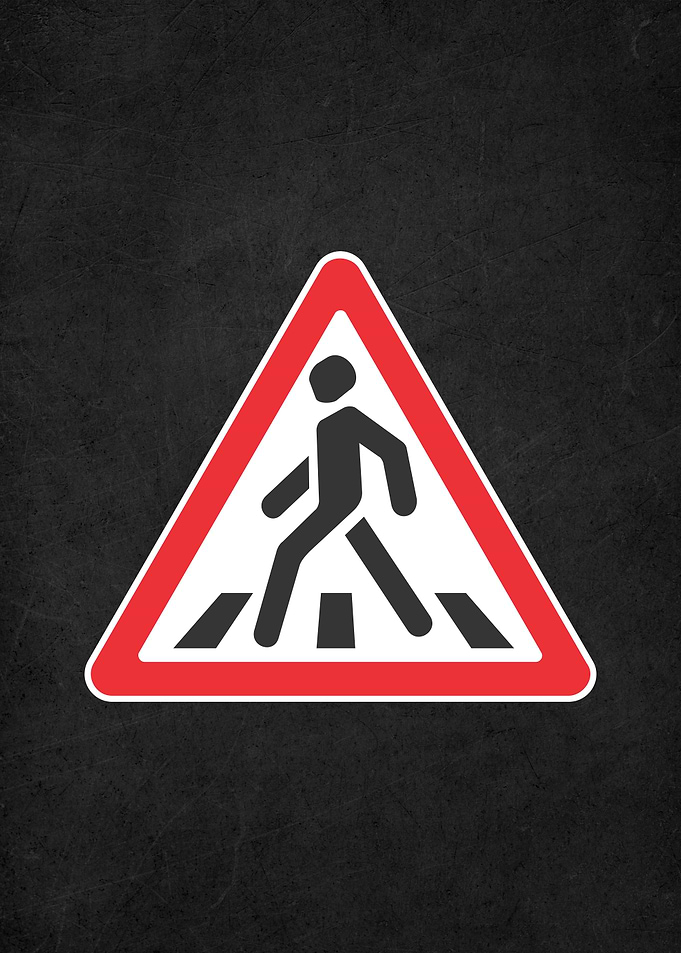 road sign warning