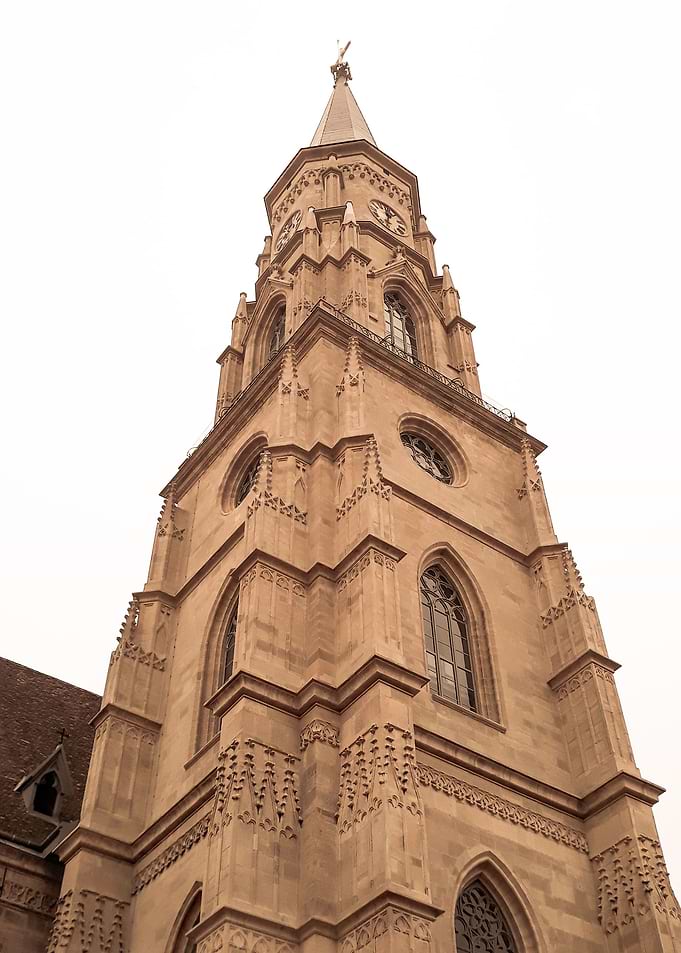 Gothic cathedral tower