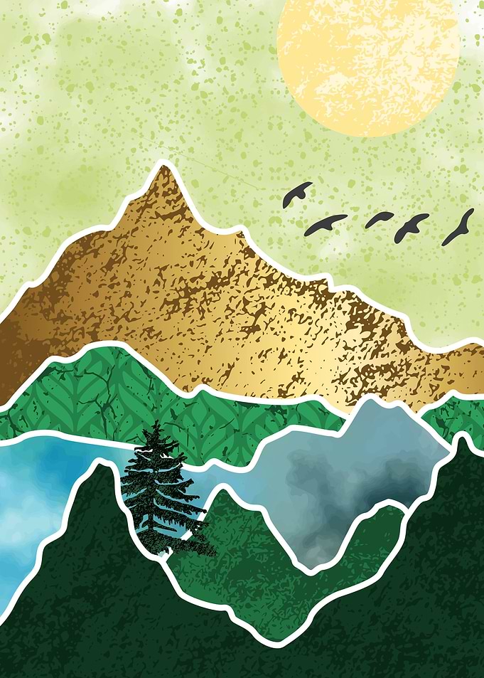 abstract mountain