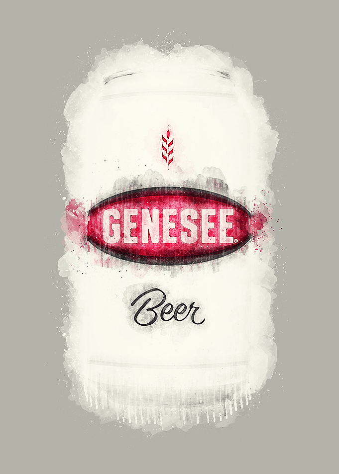 Vintage Beer Watercolor