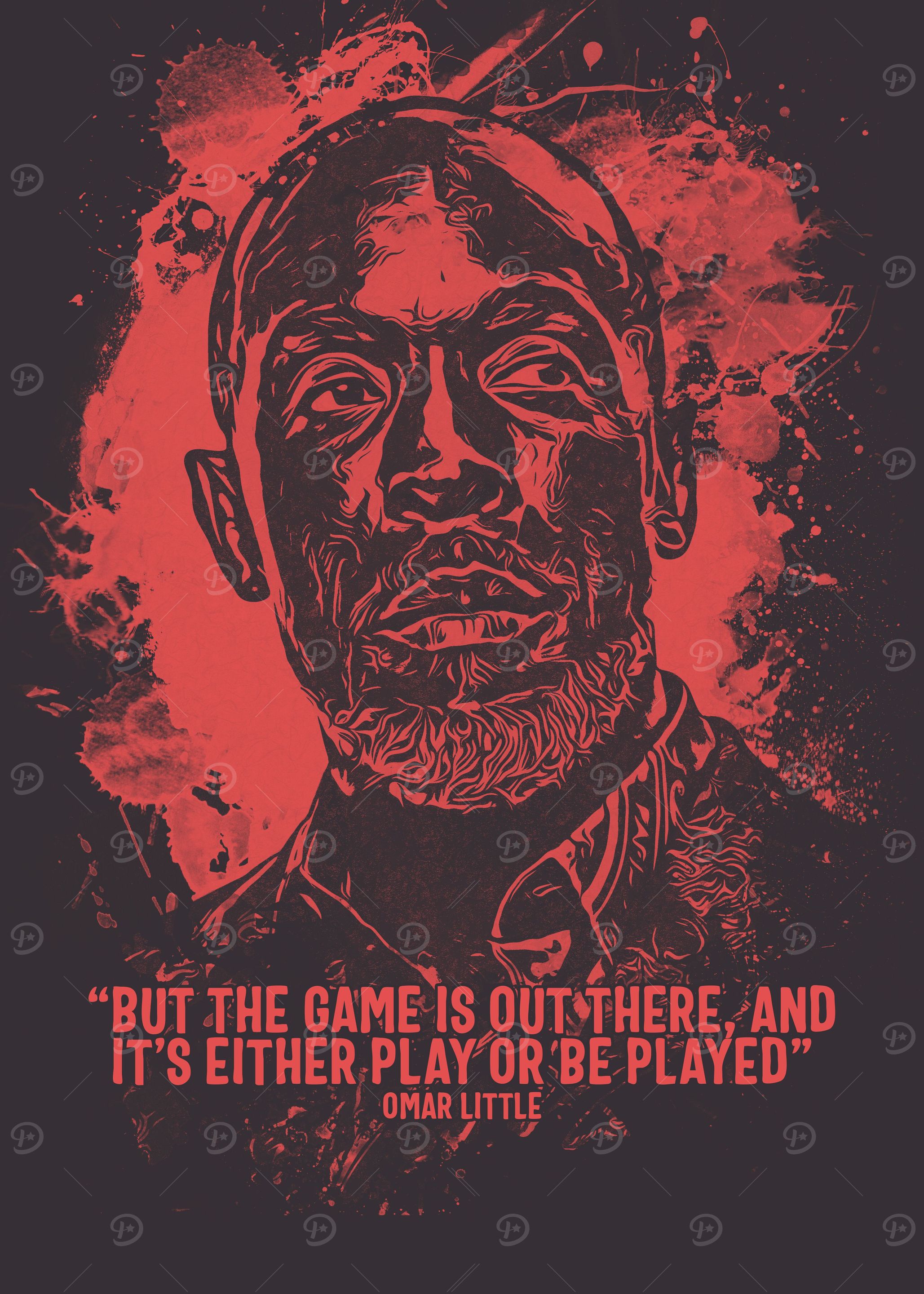 Omar Little Quote Artwork