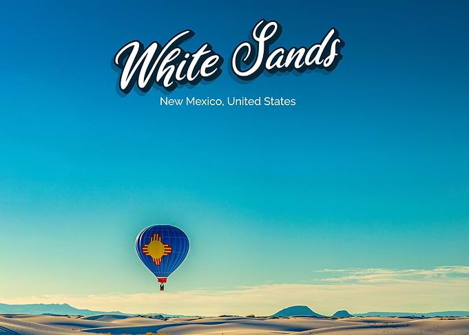 White Sand Hot Air Balloon