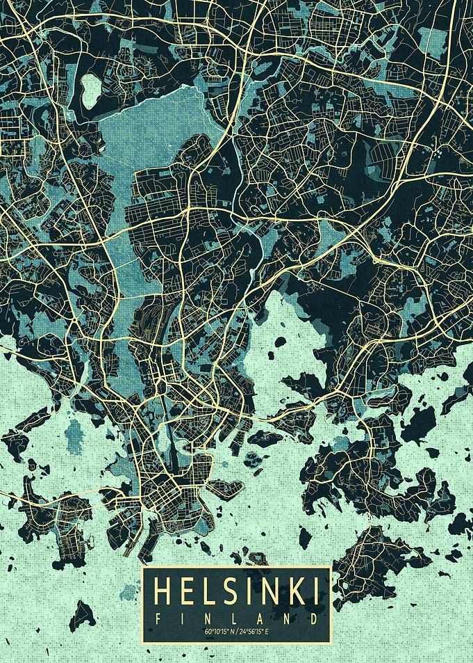 Helsinki City Map Summer