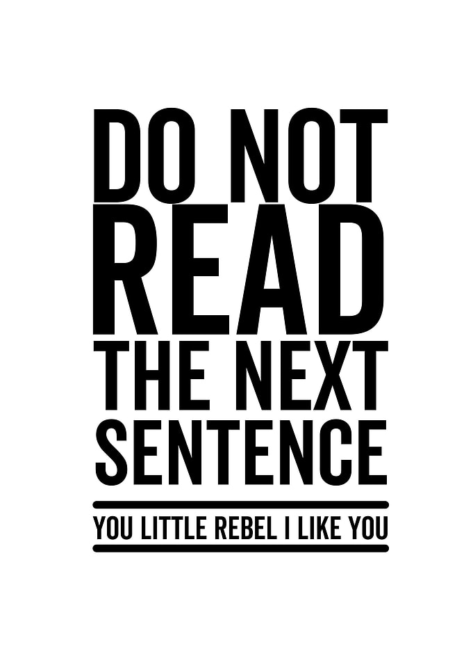 Do Not Read The Next