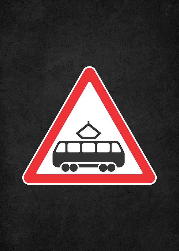 road sign warning