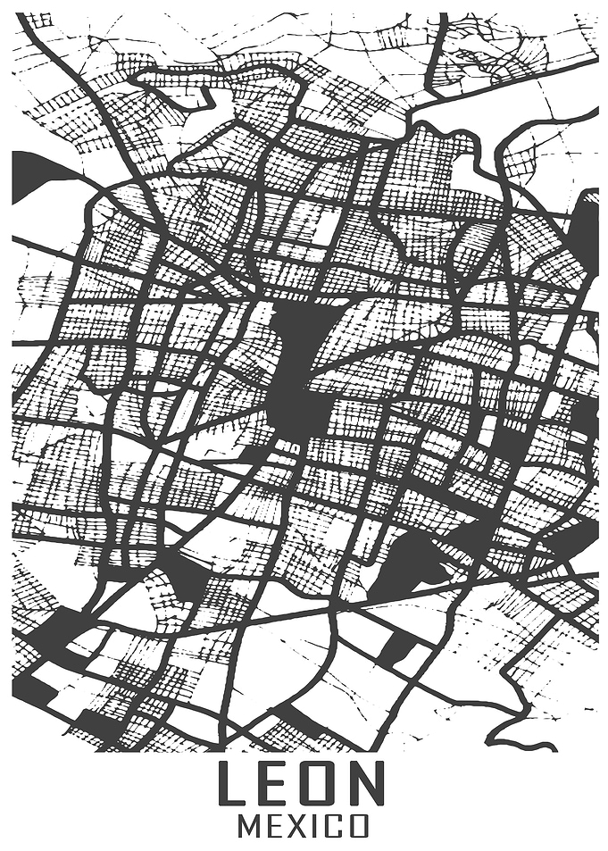 Leon Mexico City Map