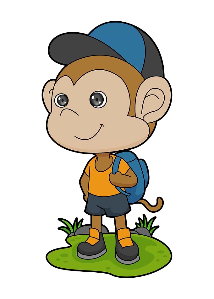 Monkey Backpack Hat