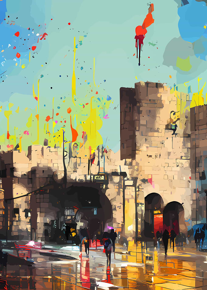 Grunge Jaffa Gate