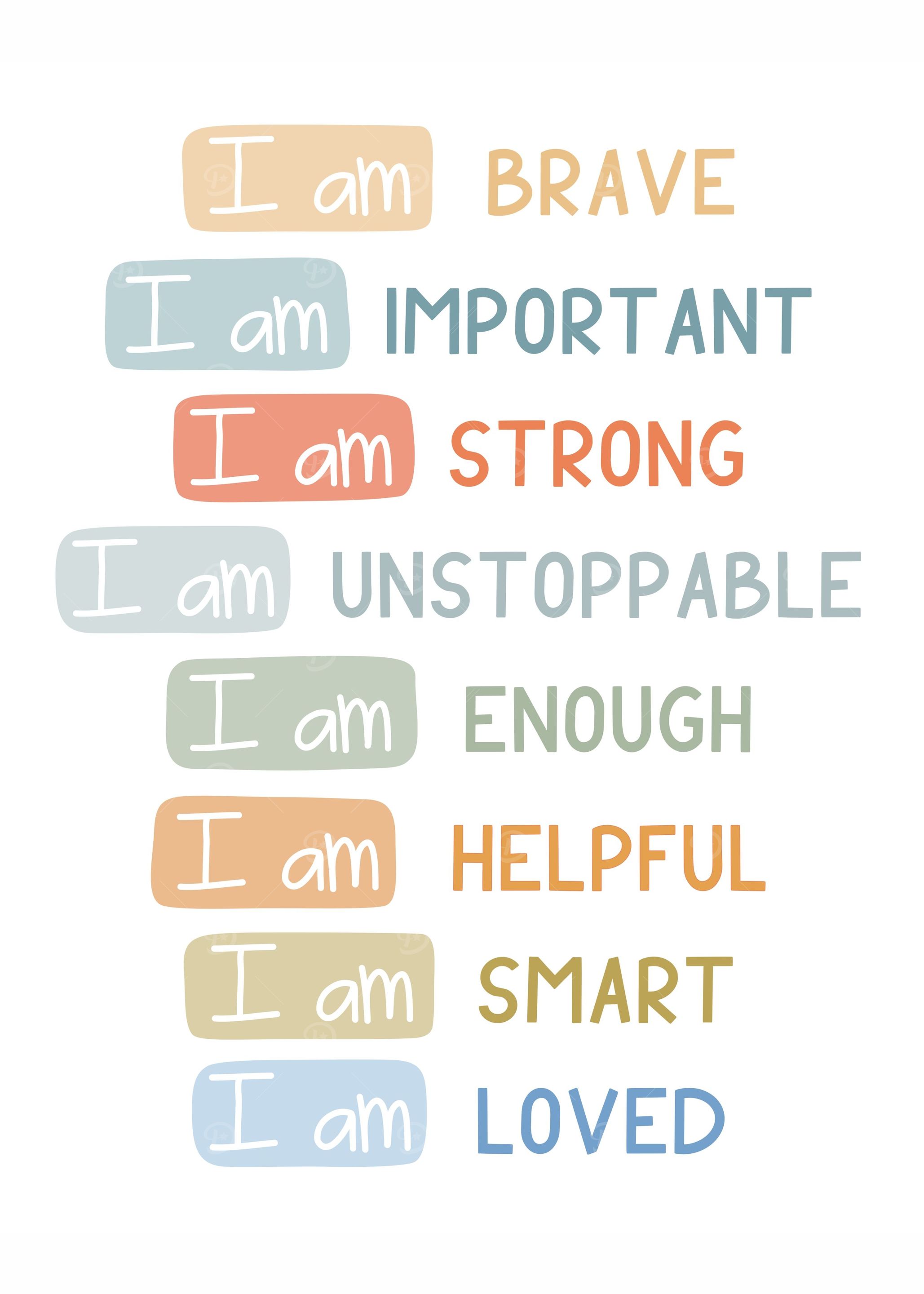 I AM BRAVE Kiddie Poster