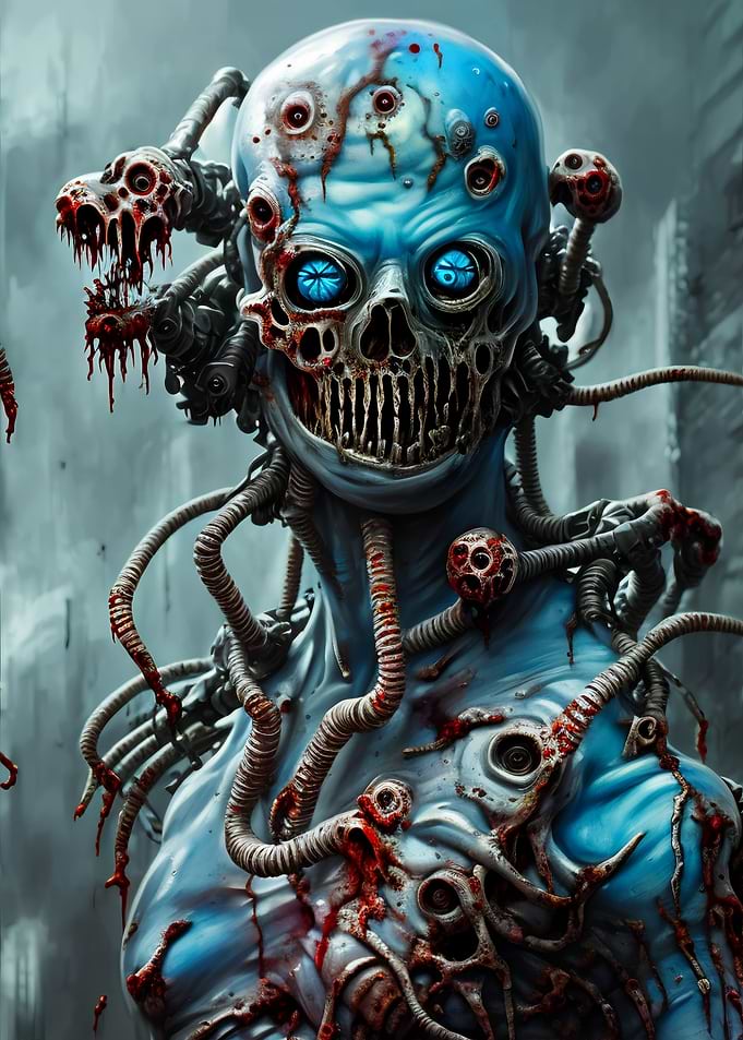 zombie art painting