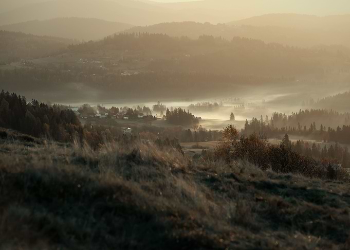 Autumn mountain landscape