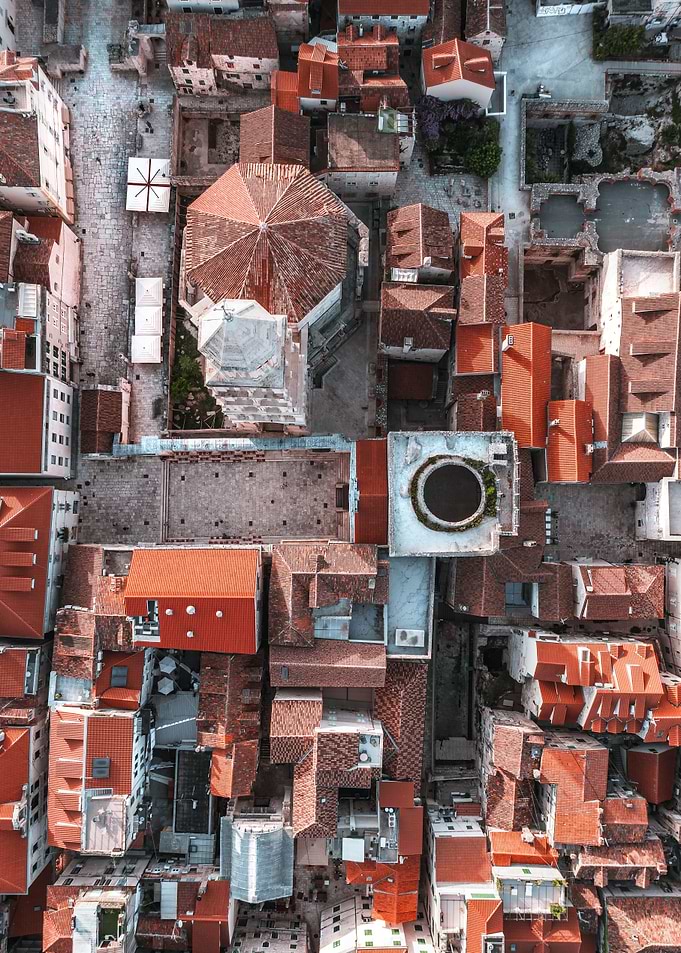 Looking down on Split