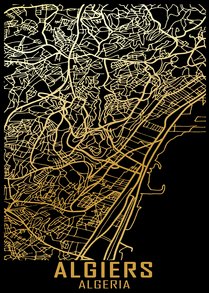 Algiers Algeria City Map