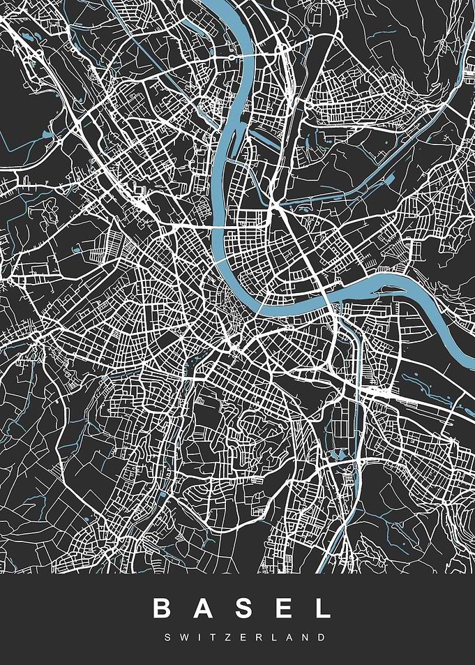 BASEL Map SWITZERLAND