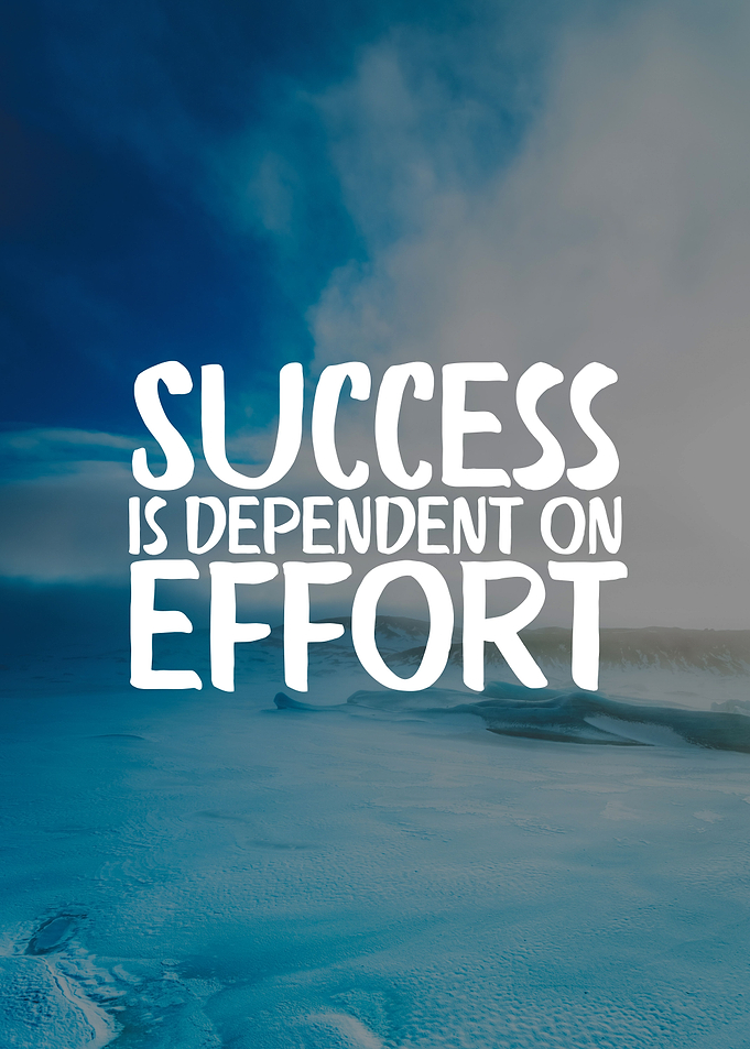 Effort is The Key