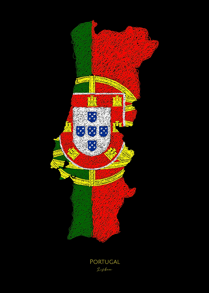 Portugal World Cup FlagMap