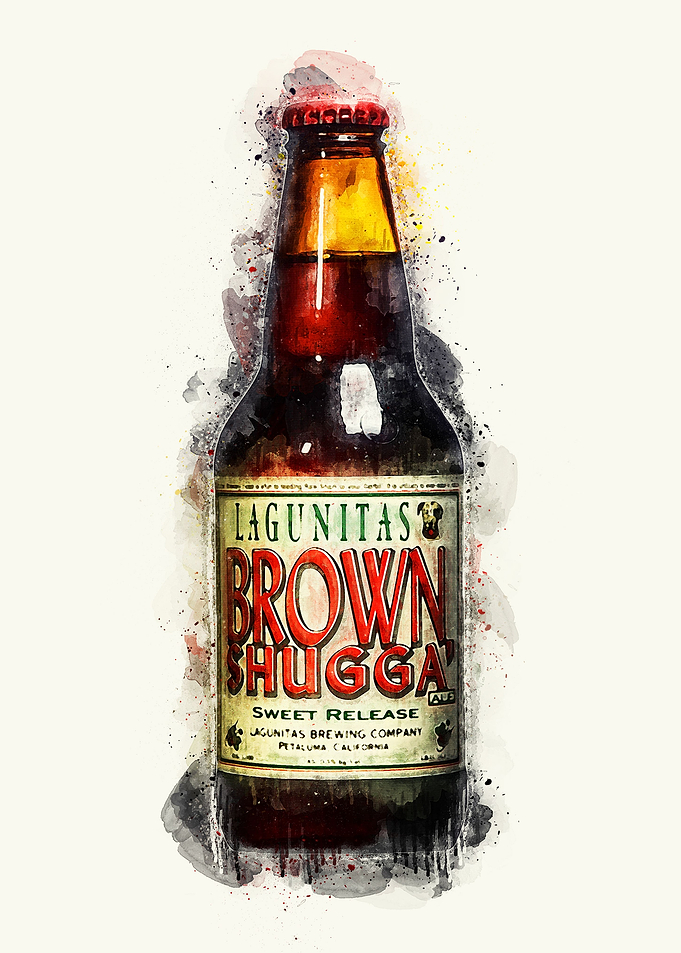 Vintage Beer Watercolor