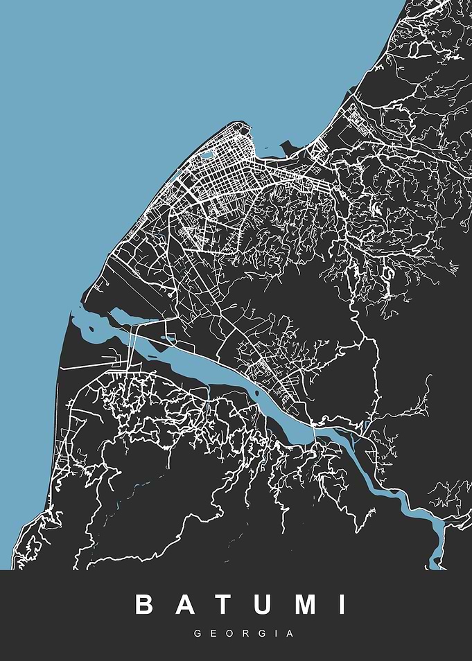 BATUMI Map GEORGIA